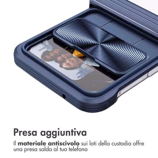 imoshion Back Cover mit Kameraschieber Samsung Galaxy Z Flip 4 - Dunkelblau