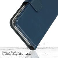 Selencia Echtleder Klapphülle Samsung Galaxy S22 Plus - Blau