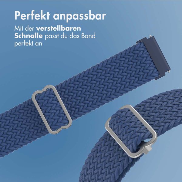 imoshion Gewebtes Nylonarmband - Universeller 22-mm-Anschluss - Dunkelblau