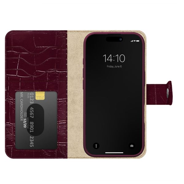 iDeal of Sweden Magnet Wallet+ Klapphülle Apple iPhone 17e / 16e / 15 / 14 / 13 - Fine Wine
