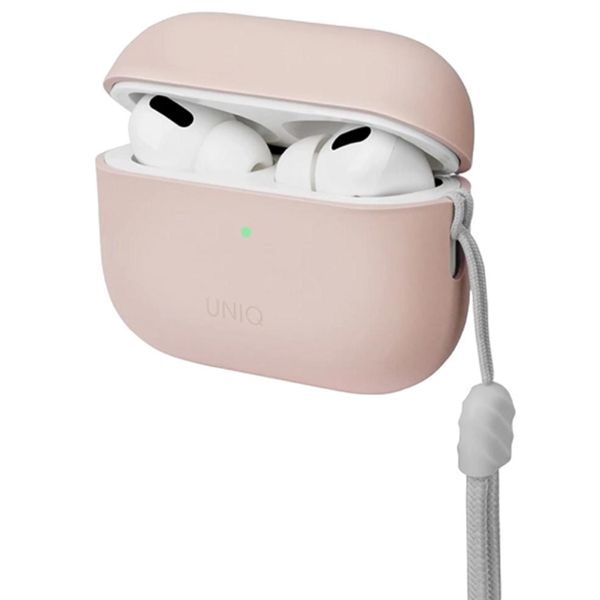 Uniq Lino Hybrid Liquid Silicone Case für Apple AirPods Pro 2 - Blush Pink