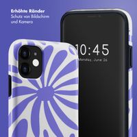 Selencia Vivid Tough Back Cover für das iPhone 11 - Modern Bloom Sapphire Blue