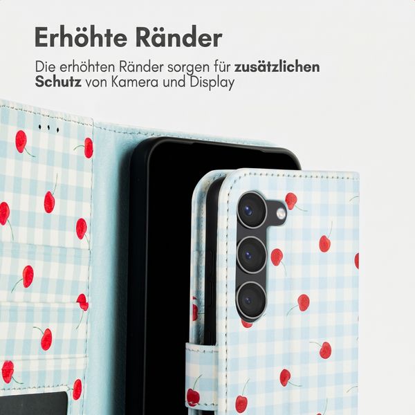imoshion Design Klapphülle Samsung Galaxy S23 - Cherry Check