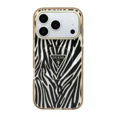 Guess MagSafe Case Apple iPhone 18 Pro Max / 17 Pro Max - Zebra Gold