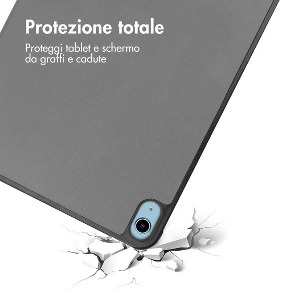 imoshion Trifold Klapphülle Apple iPad 11 (2025) 11 Zoll A16 / iPad 10 (2022) 10.9 Zoll - Grau