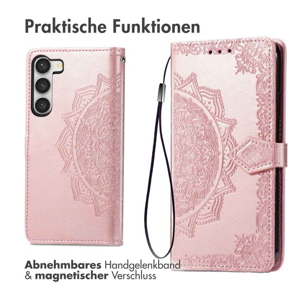 imoshion Mandala Klapphülle für das Samsung Galaxy S23 Plus - Rose Gold