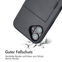imoshion Backcover mit Kartenfach Apple iPhone 16 Plus - Schwarz