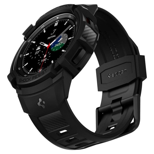 Spigen Rugged Armor™ Pro Case für die Samsung Galaxy Watch 4 - 46 mm - Schwarz