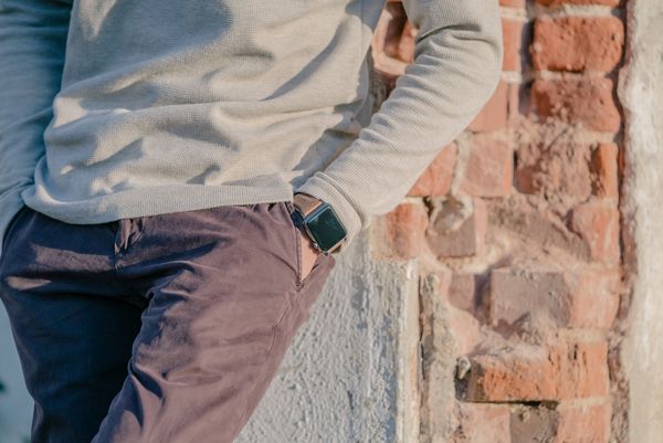 UAG Leather Strap Armband für das  Apple Watch Series 1 t/m 9 / SE (38/40/41 mm) | Series 10 / 11 (42 mm) - Braun