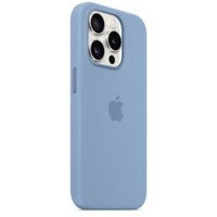 Apple Silikon-Case MagSafe für das Apple iPhone 15 Pro - Winter Blue