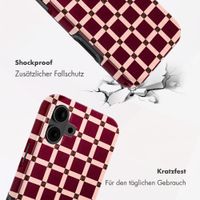 Selencia Vivid Rückabdeckung mit MagSafe Apple iPhone 16 - Check This Burgundy