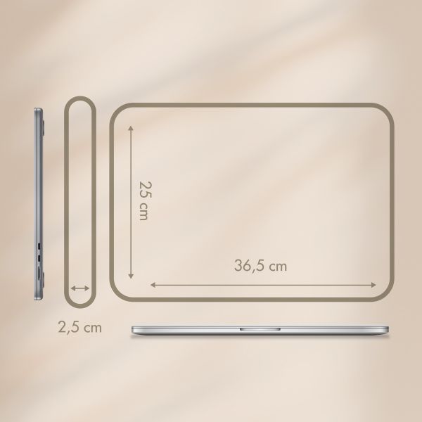 Selencia Cord Laptop Hülle 15-16 Zoll - Laptop Sleeve - Pistache Cream