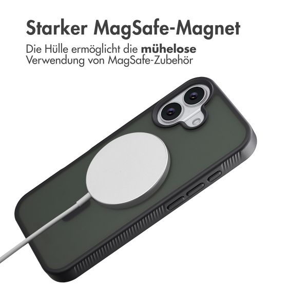 Accezz Rugged Frosted Back Cover mit MagSafe Apple iPhone 17 - Schwarz