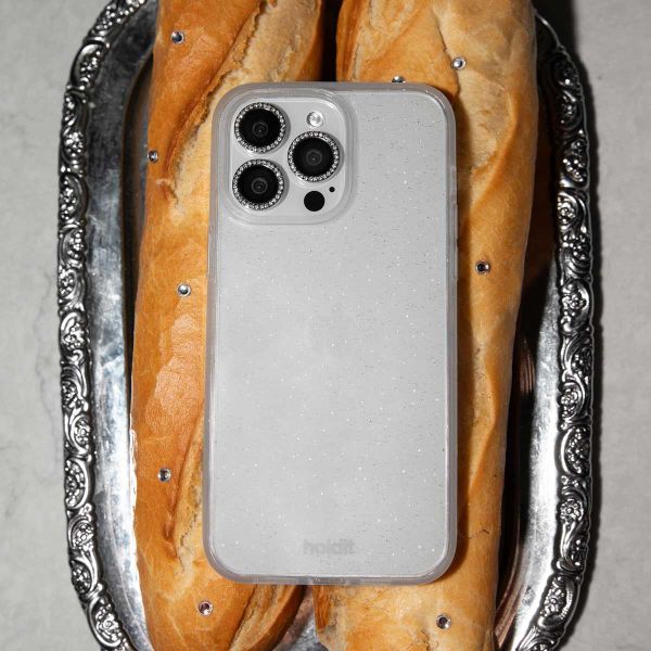 Holdit Glitzer Case Apple iPhone 15 Pro - Weiß