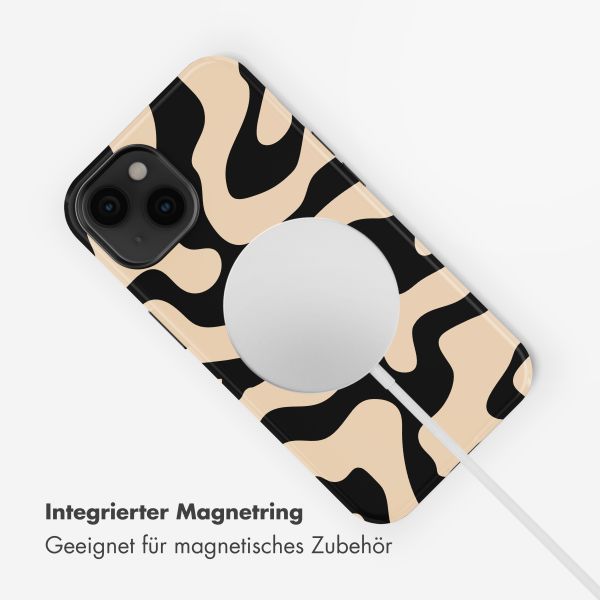 Selencia Vivid Rückabdeckung mit MagSafe Apple iPhone 14 - Art Wave Black