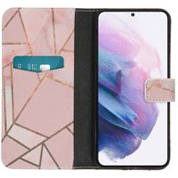 imoshion Design TPU Klapphülle Samsung Galaxy S21 Plus - Pink Graphic