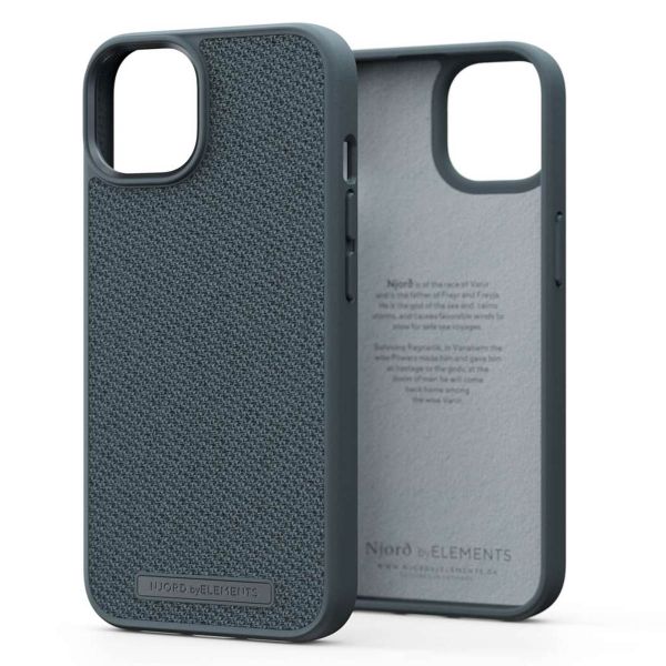 Njorð Collections Fabric Case für das iPhone 14 - Dark Grey