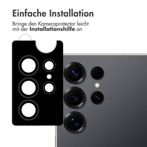 imoshion 2er-Pack Objektivschutz für Kamera für das Samsung Galaxy S25 Ultra - Titanium Black
