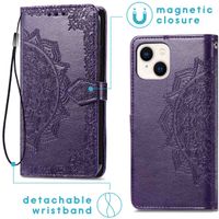 imoshion Mandala Klapphülle für das Apple iPhone 14 - Violett
