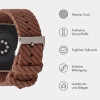 imoshion Corduroy-Band für Apple Watch | 38/40/41/42 mm - Braun