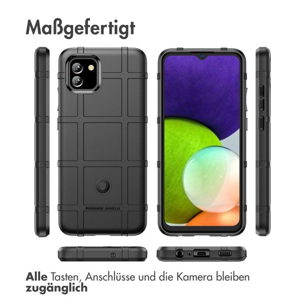 imoshion Rugged Shield Backcover für das Samsung Galaxy A03 - Schwarz