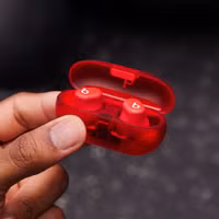 Beats Solo Buds Wireless Earbuds – Bluetooth-In-Ear-Kopfhörer - Transparent Red