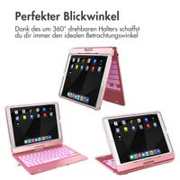 Accezz 360 Slim Keyboard Bookcase QWERTY für das iPad 10.2 Zoll (2019/2020/2021) / Air 5 (2022) / Air 4 (2020) / iPad Pro 10.5 (2017) - Rose Gold