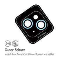 imoshion 2er-Pack Objektivschutz für Kamera für das Apple iPhone 15 / 15 Plus - Blue