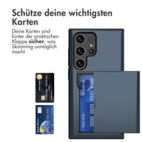 imoshion Backcover mit Kartenfach für das Samsung Galaxy S24 Ultra - Dunkelblau