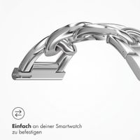 Selencia Chain Armband -   Universelle 20 mm Anschluss - Silber