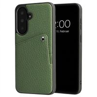 Selencia Riva Back Cover mit Kartenfach Samsung Galaxy A37 (5G) - Sage Green