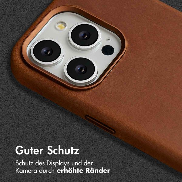 Accezz Vintage Leather Magsafe Backcover Apple iPhone 15 Pro - Tabacco Cognac