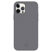 Valenta Luxe Leather Backcover für iPhone 12 Pro Max - Grau