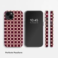 Selencia Vivid Rückabdeckung mit MagSafe Apple iPhone 14 - Check This Burgundy