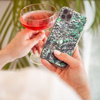 imoshion Design Hülle Galaxy A71 - Dschungel - Weiß / Schwarz / Grün