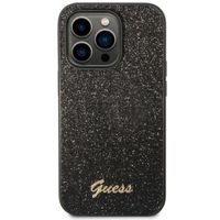 Guess Glitter Flakes Back Cover Apple iPhone 14 Pro - Schwarz