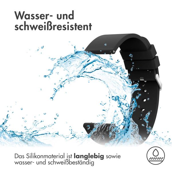 imoshion Silikonband -   Universelle 24 mm Anschluss - Schwarz