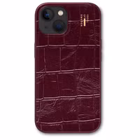 iDeal of Sweden MagSafe-Hülle aus veganem Leder Apple iPhone 13 / 13 Pro / 14 / 16e - Fine Wine Croco