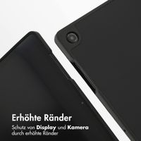 Accezz Smarte Klapphülle aus Silikon Samsung Galaxy Tab A11 Plus / A9 Plus - Schwarz