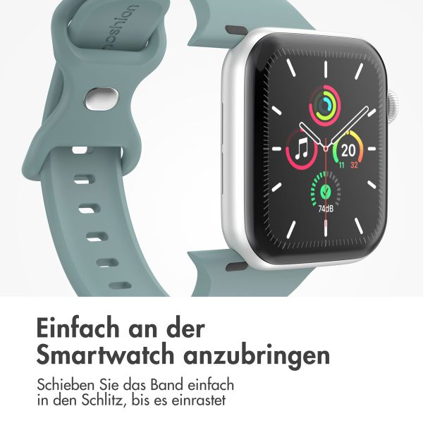 imoshion Silikonband⁺ für die Apple Watch Series 1 bis 10 / SE / Ultra (2) (44/45/46/49 mm) - Cactus - Größe M/L