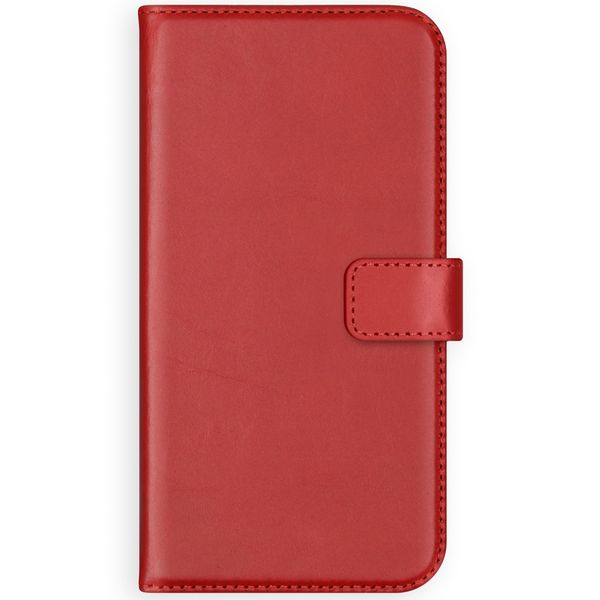 Selencia Echtleder Klapphülle Apple iPhone 12 Mini - Rot