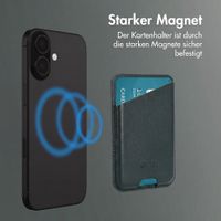 Accezz Magnetischer Lederkartenhalter - Geeignet für Apple Find My - Cedar Green