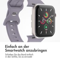 imoshion Silikonband⁺ für die Apple Watch Series 1 bis 10 / SE / Ultra (2) (44/45/46/49 mm) - Lavender - Größe M/L