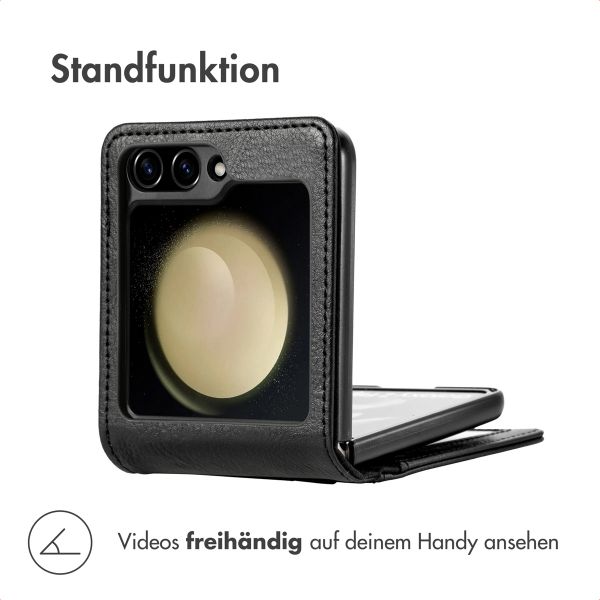 imoshion Luxuriöse Klapphülle Samsung Galaxy Z Flip 7 FE - Schwarz