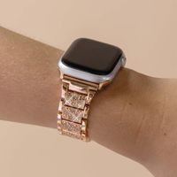 Selencia Sparkle Armband für die Apple Watch Series 1 bis 9 / SE (38/40/41 mm) | Series 10 (42 mm) - Roségold