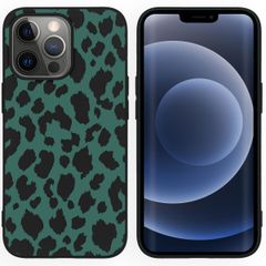 imoshion Design Hülle für das iPhone 13 Pro - Leopard - Schwarz / Grün