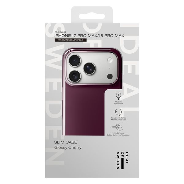 iDeal of Sweden Schlanke MagSafe-Hülle Apple iPhone 18 Pro Max / 17 Pro Max - Glossy Cherry