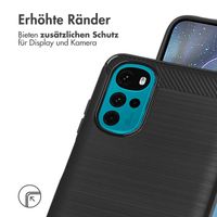 imoshion Brushed Back Cover für das Motorola Moto G22 - Schwarz