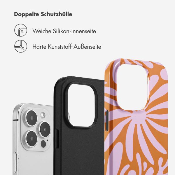 Selencia Vivid Back Cover Apple iPhone 14 Pro - Modern Bloom Pink