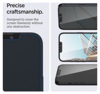 Spigen EZ Fit GLAS.tR Privacy Glass Displayschutz - 1 Pack Apple iPhone 17e / 16e / 14 / 13 / 13 Pro